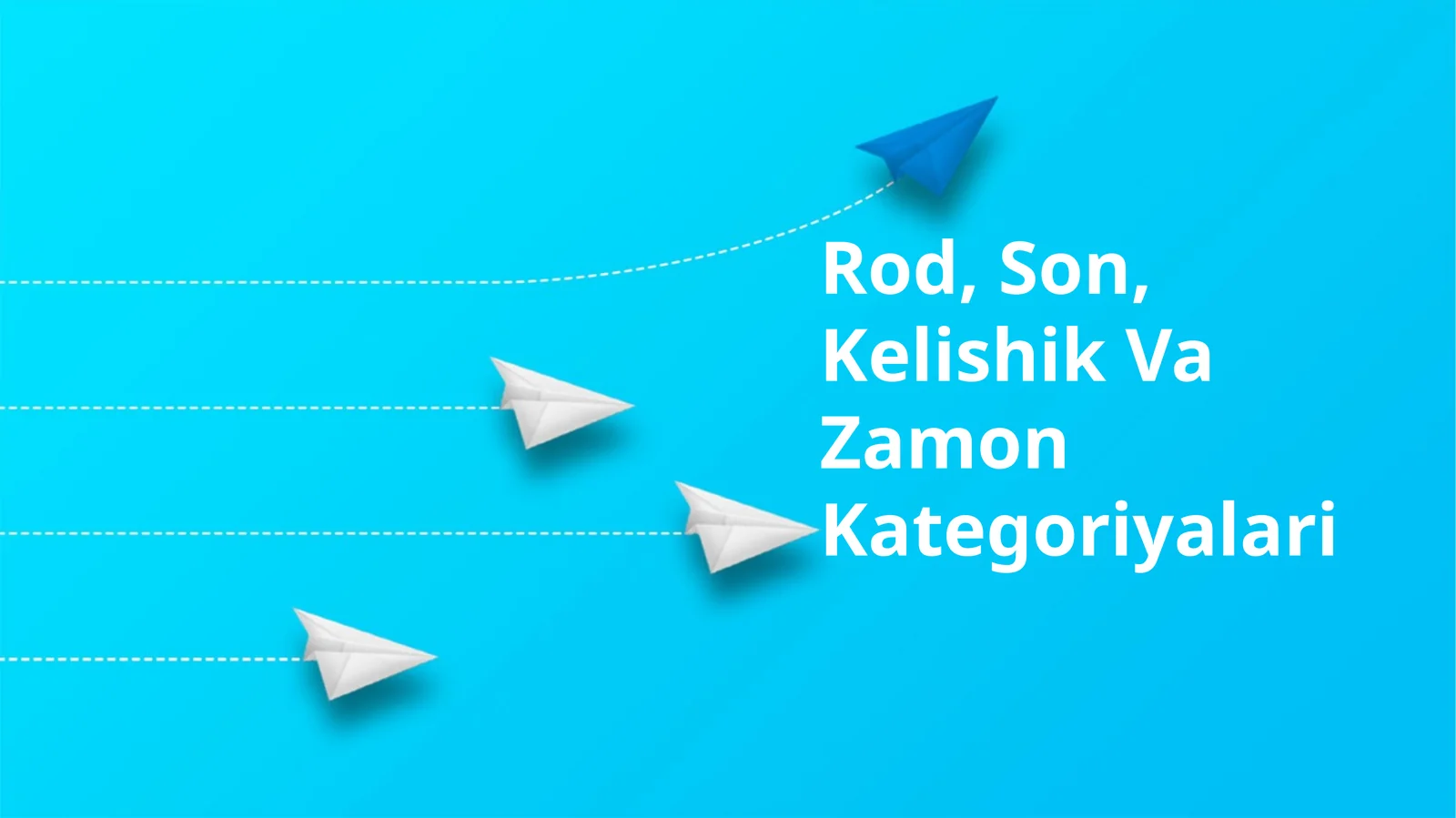 Rod, Son, Kelishik Va Zamon Kategoriyalari
