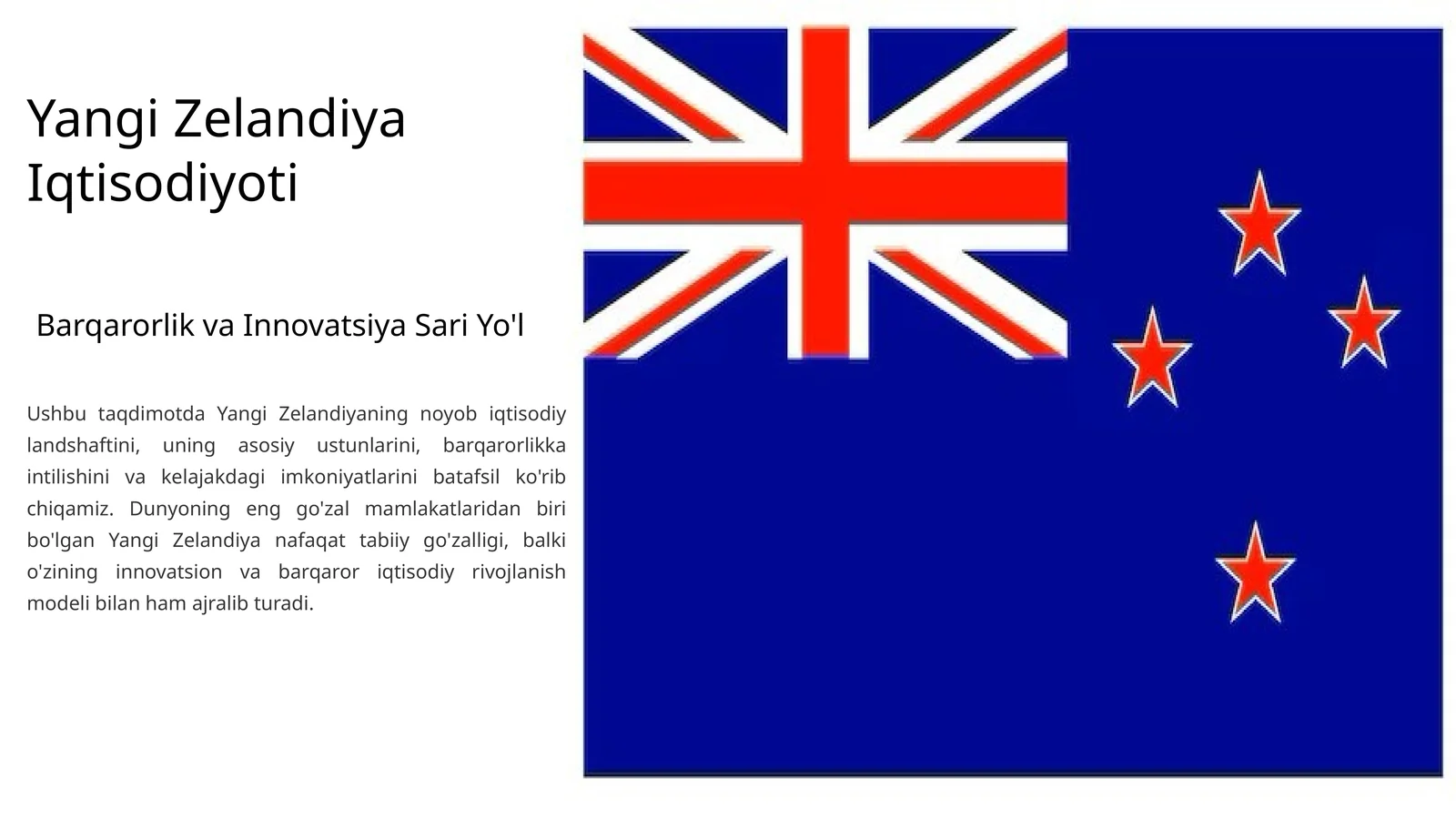 Yangi Zelandiya Iqtisodiyoti