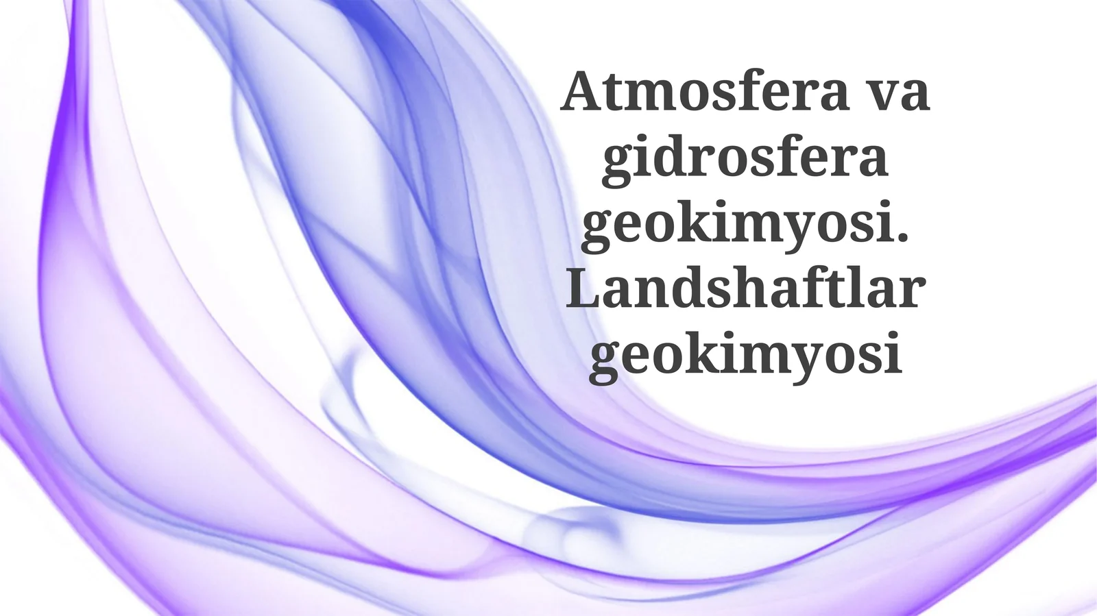 Atmosferavagidrosferageokimyosi.Landshaftlargeokimyosi