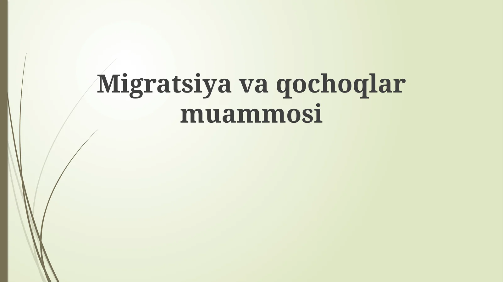 Migratsiya va Qochqinlik: Sabablari, Oqibatlari va Huquqiy Asoslari