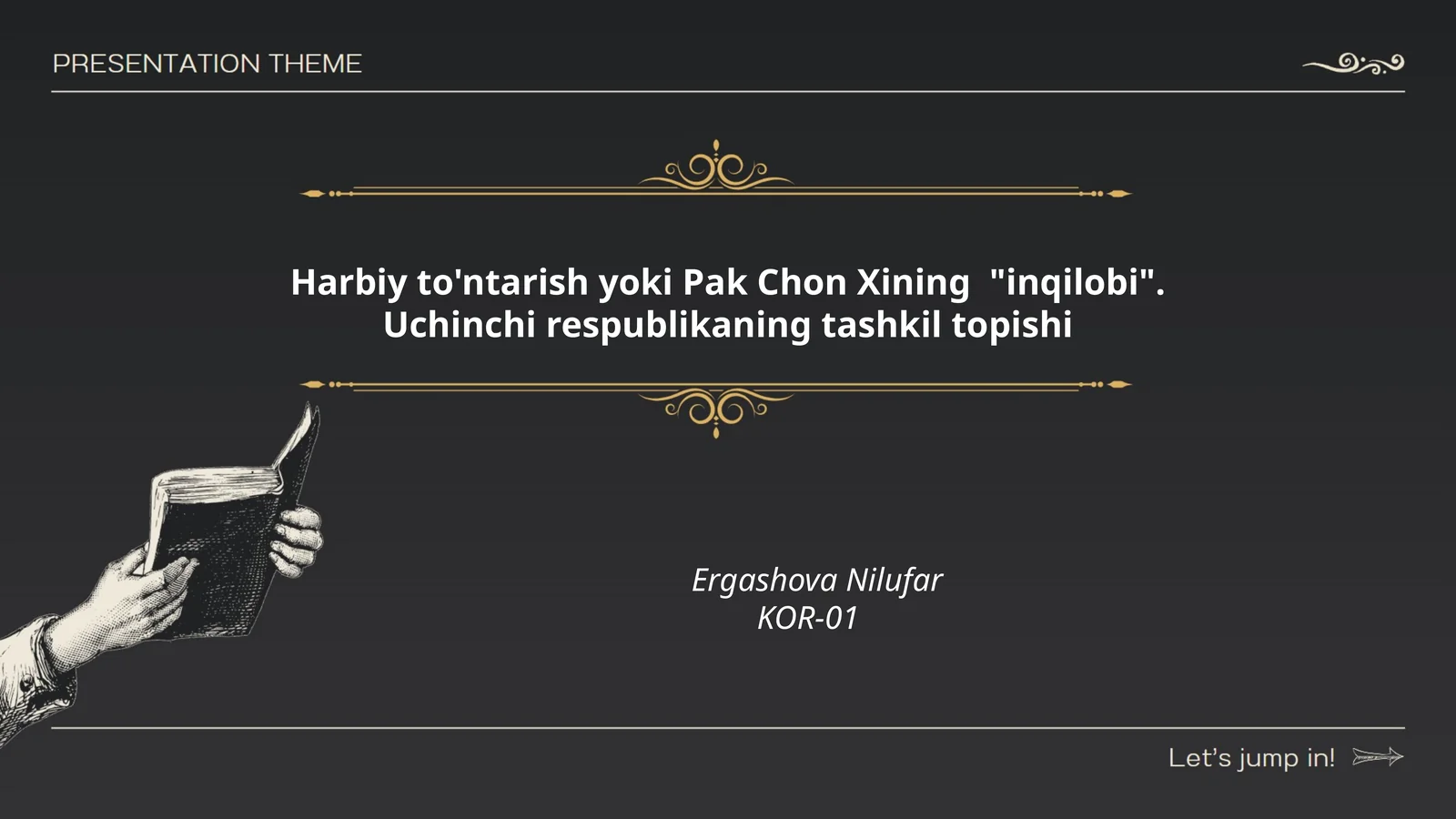 Harbiy to'ntarish yoki Pak Chon Xining "inqilobi". Uchinchi respublikaning tashkil topishi