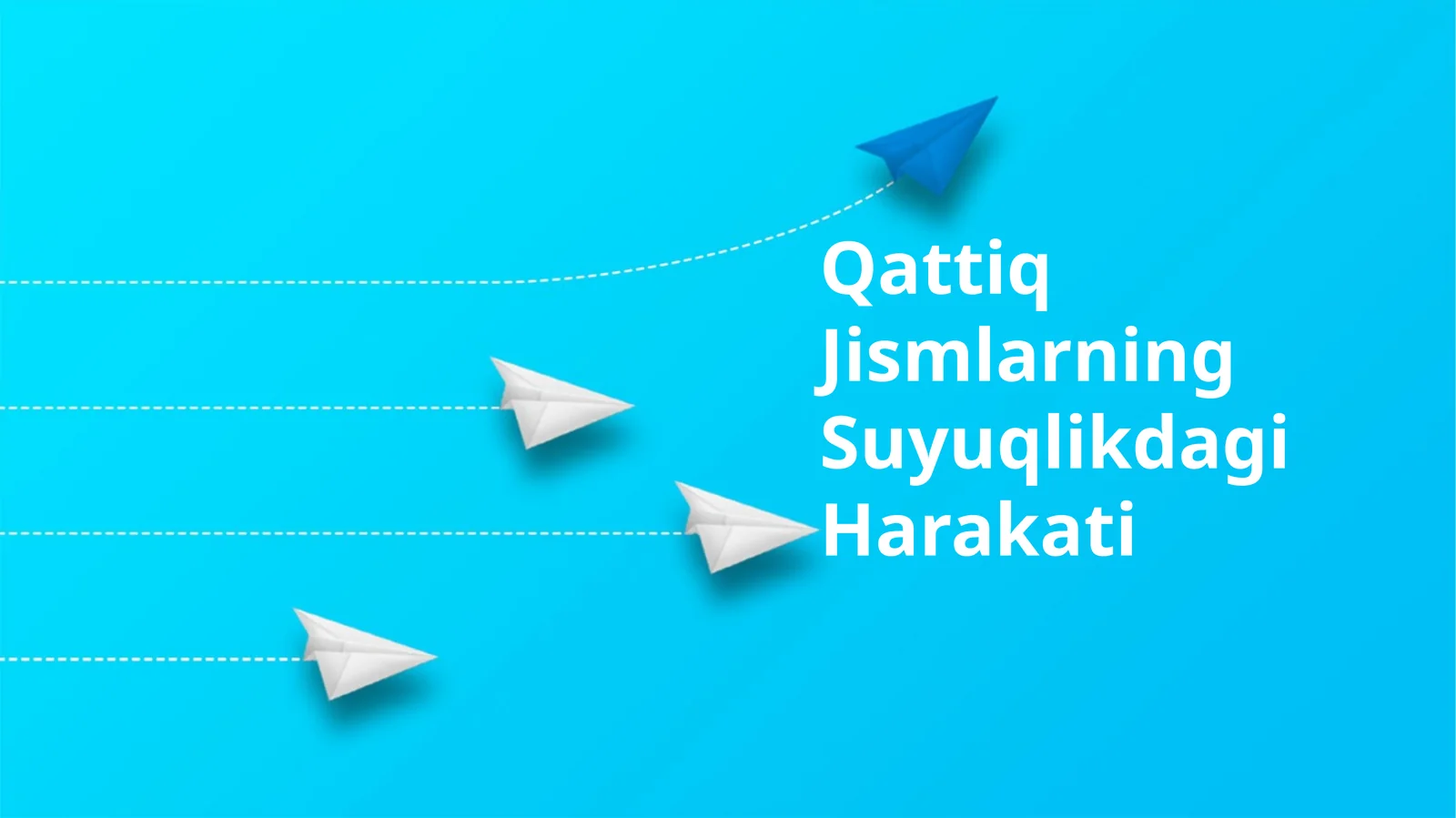Qattiq Jismlarning Suyuqlikdagi Harakati