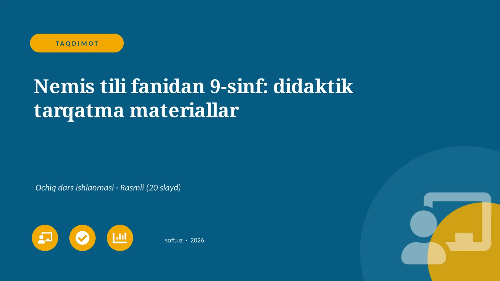 Nemis tili fanidan 9-sinf: didaktik tarqatma materiallar
