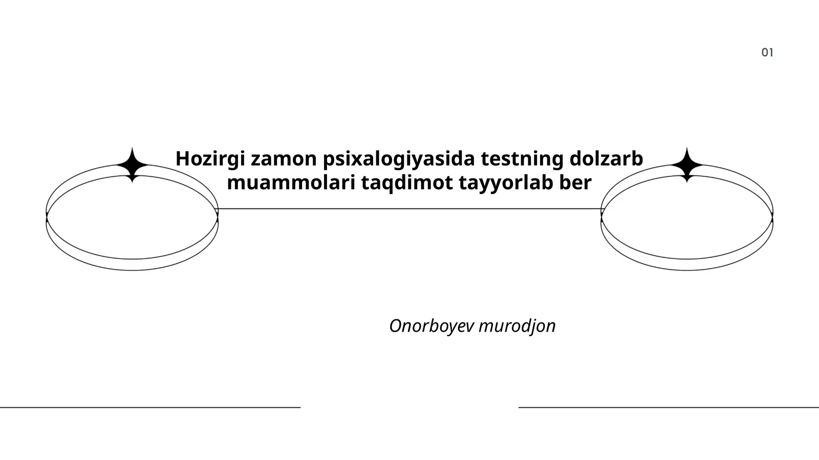 Hozirgi zamon psixalogiyasida testning dolzarb muammolari