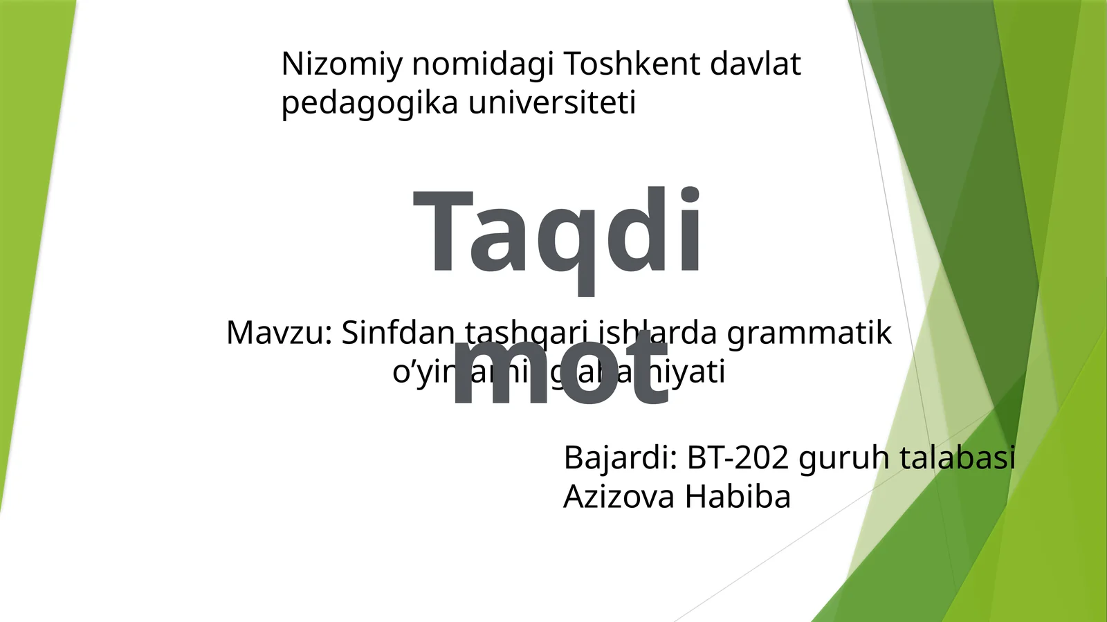 Sinfdantashqariishlardagrammatiko’yinlarningahamiyati