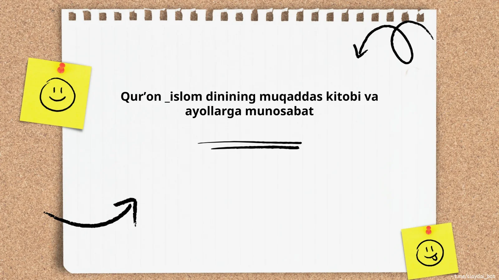 Qurʼon _islom dinining muqaddas kitobi va ayollarga munosabat