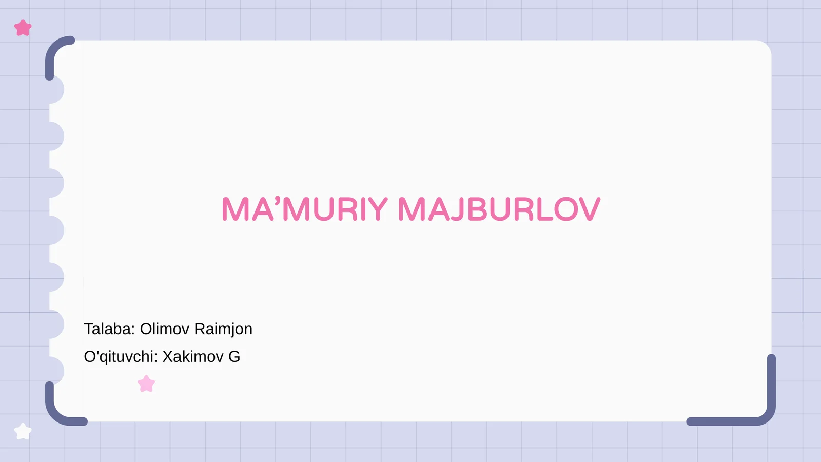 Ma’Muriy Majburlov