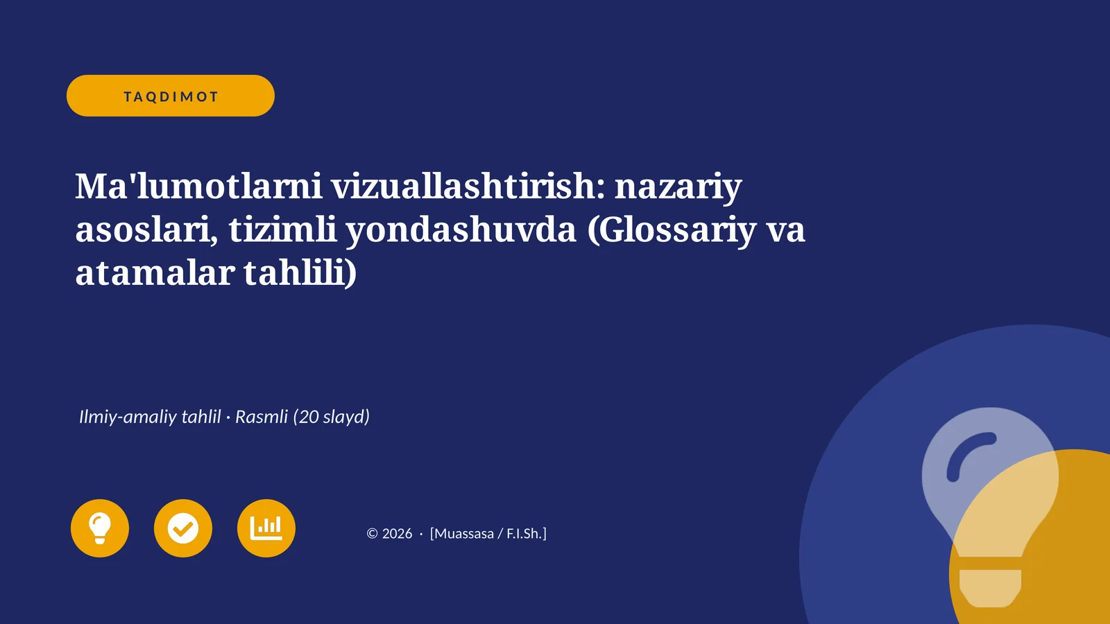 Ma'lumotlarni vizuallashtirish: nazariy asoslari, tizimli yondashuvda (Glossariy va atamalar tahlili)