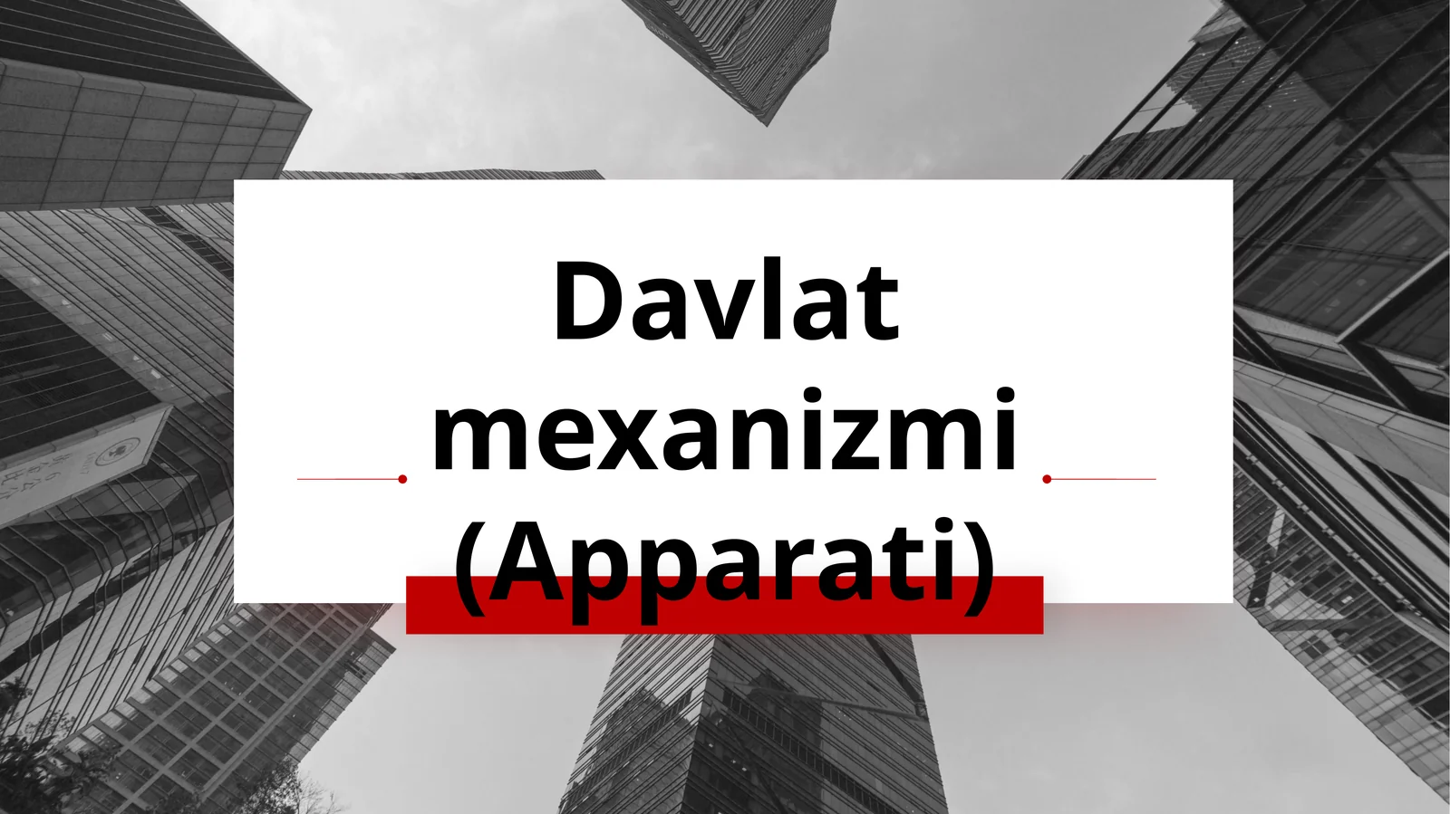 Davlat mexanizmi (Apparati)