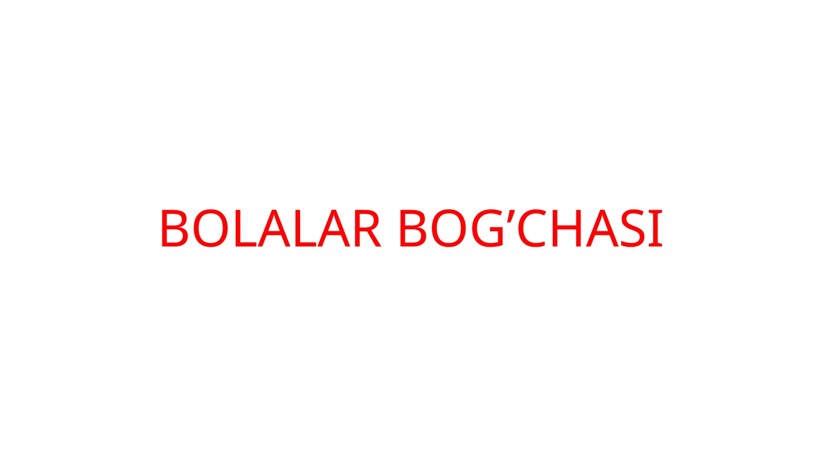 BOLALAR BOG’CHASI