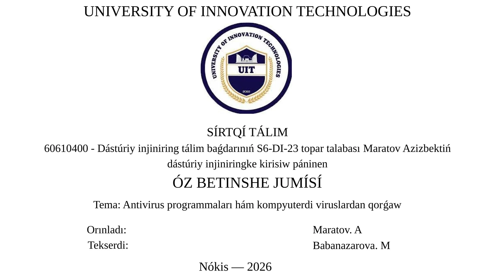 Antivirus programmalari ham kompyuter viruslaridan qorg'ov