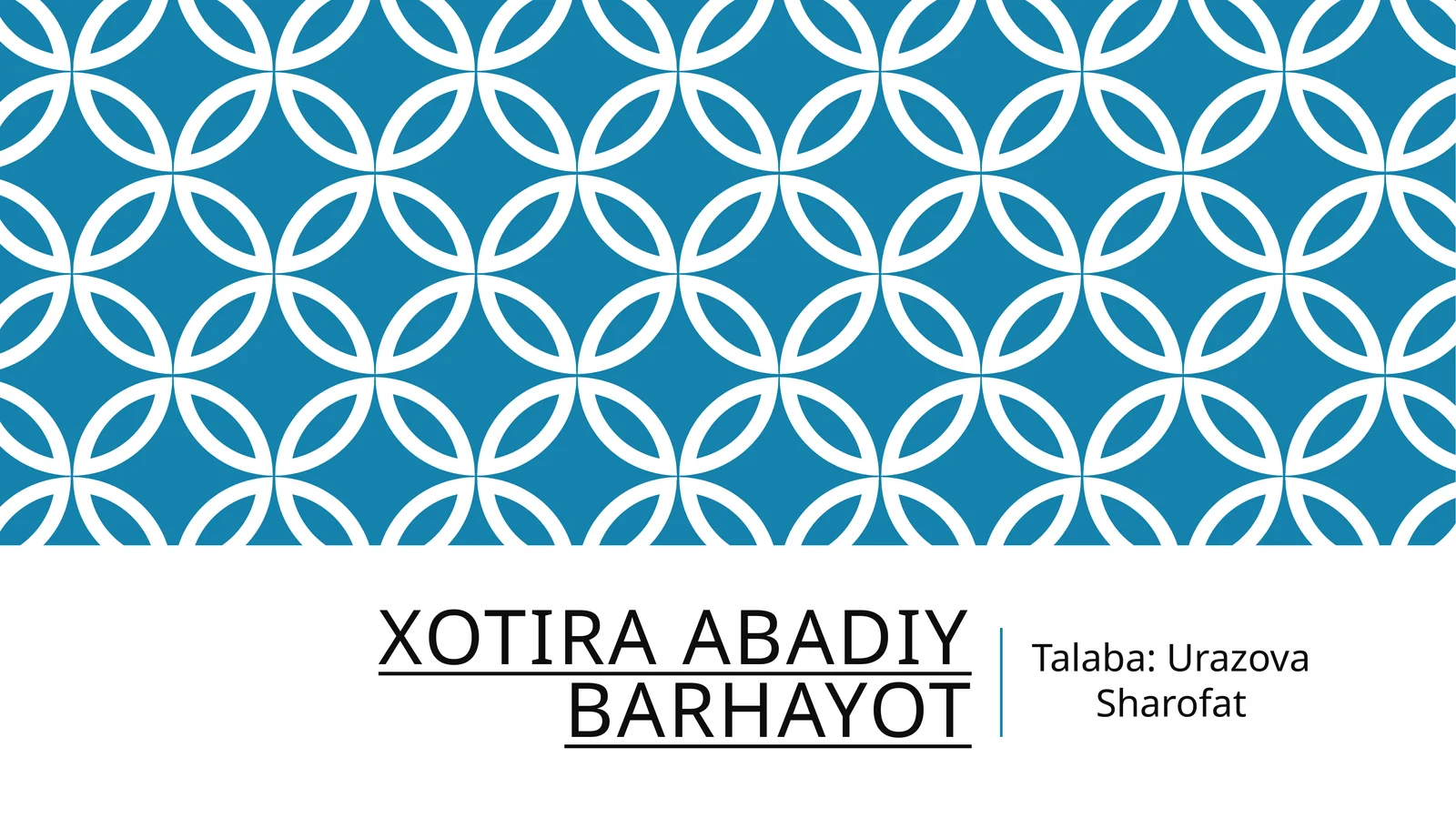 Insonmuqaddas–xotiraabadiy