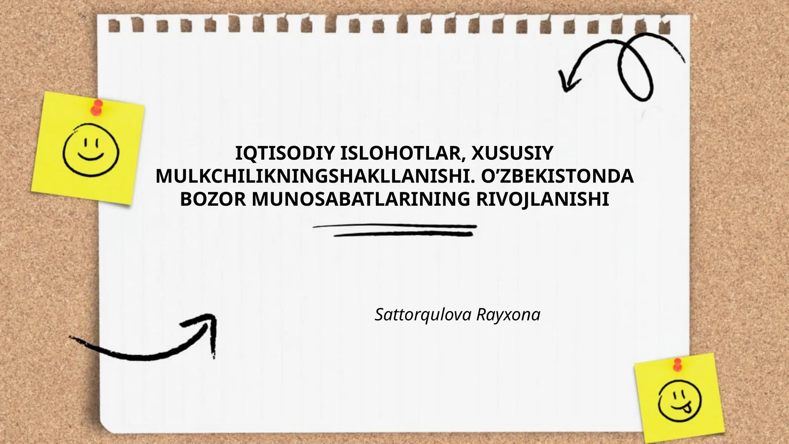 Xususiy Mulkchilikning Shakllanishi