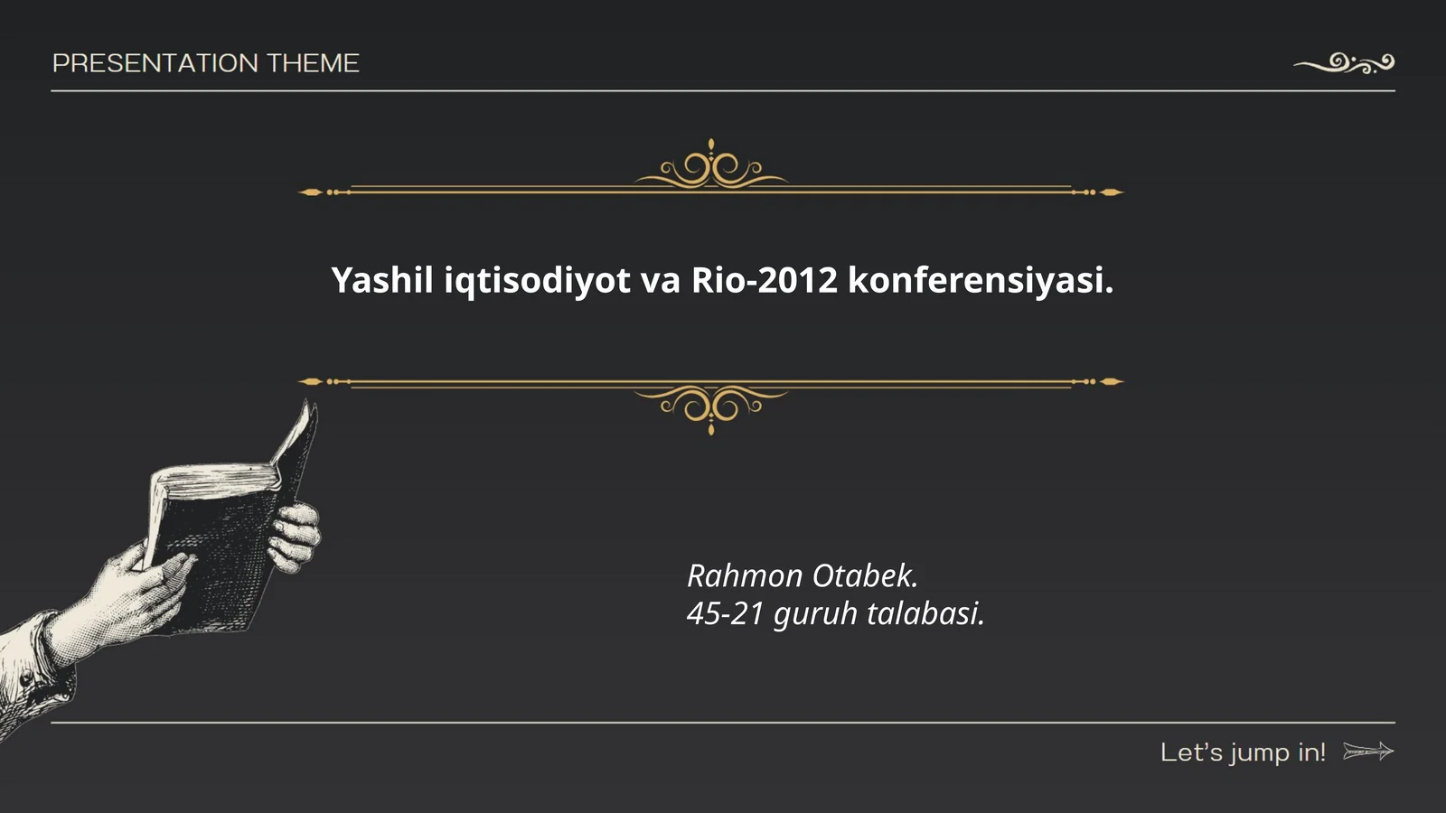 Yashil iqtisodiyot va Rio-2012 konferensiyasi