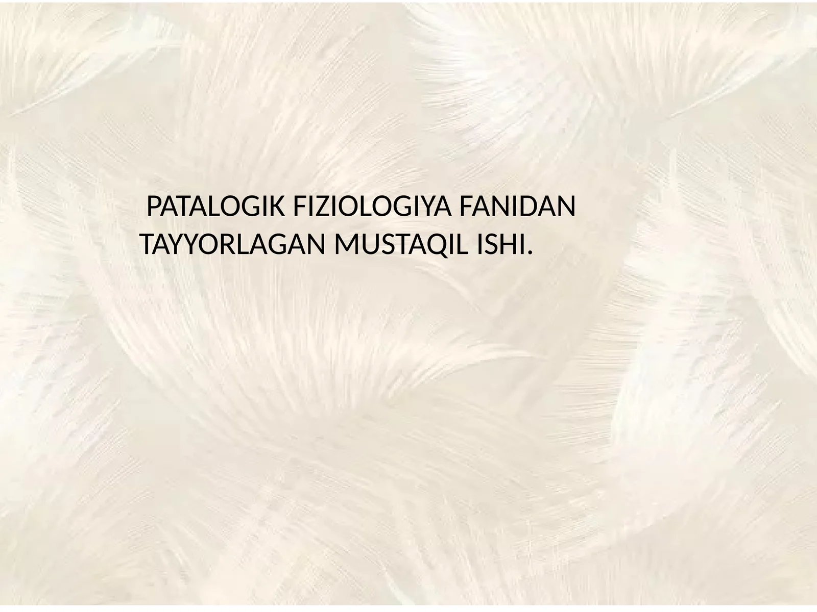 GIPOVOLEMIYALARDAQONAYLANISHNINGO'ZGARISHLARI
