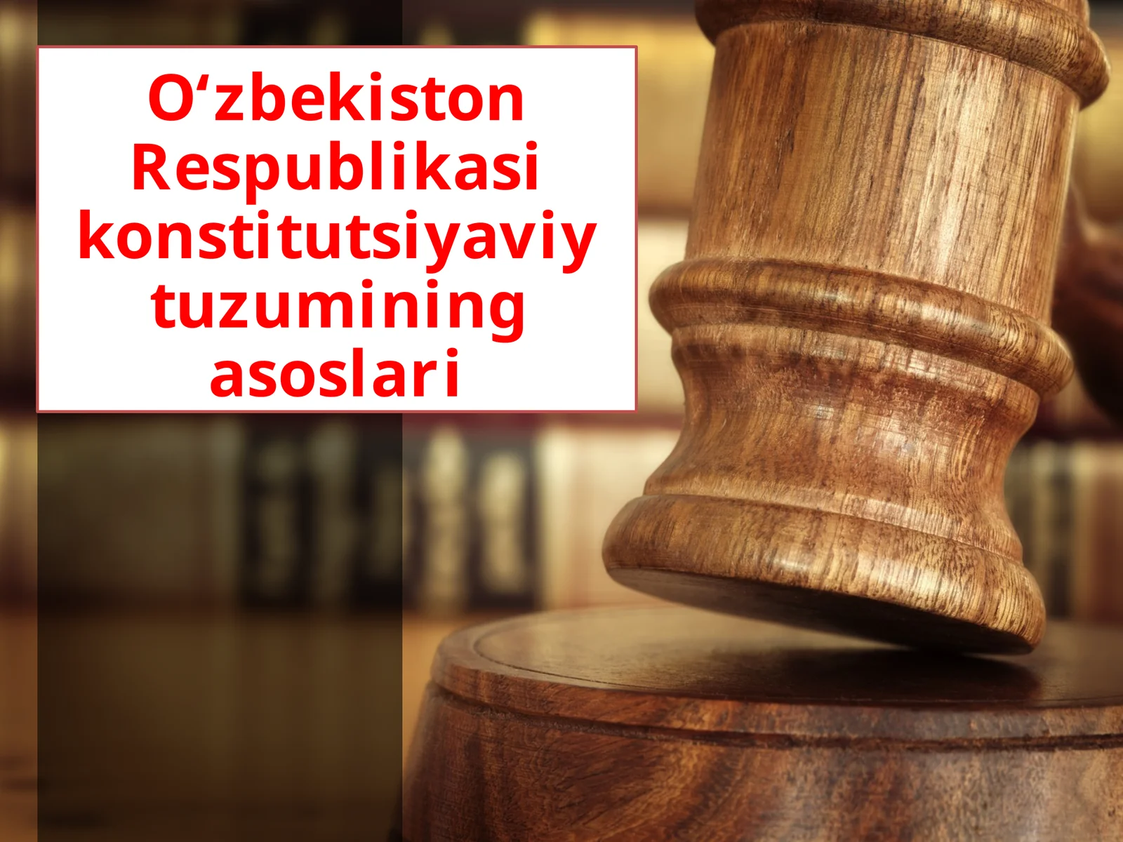 Konstitutsiyaviy tuzumining asoslari