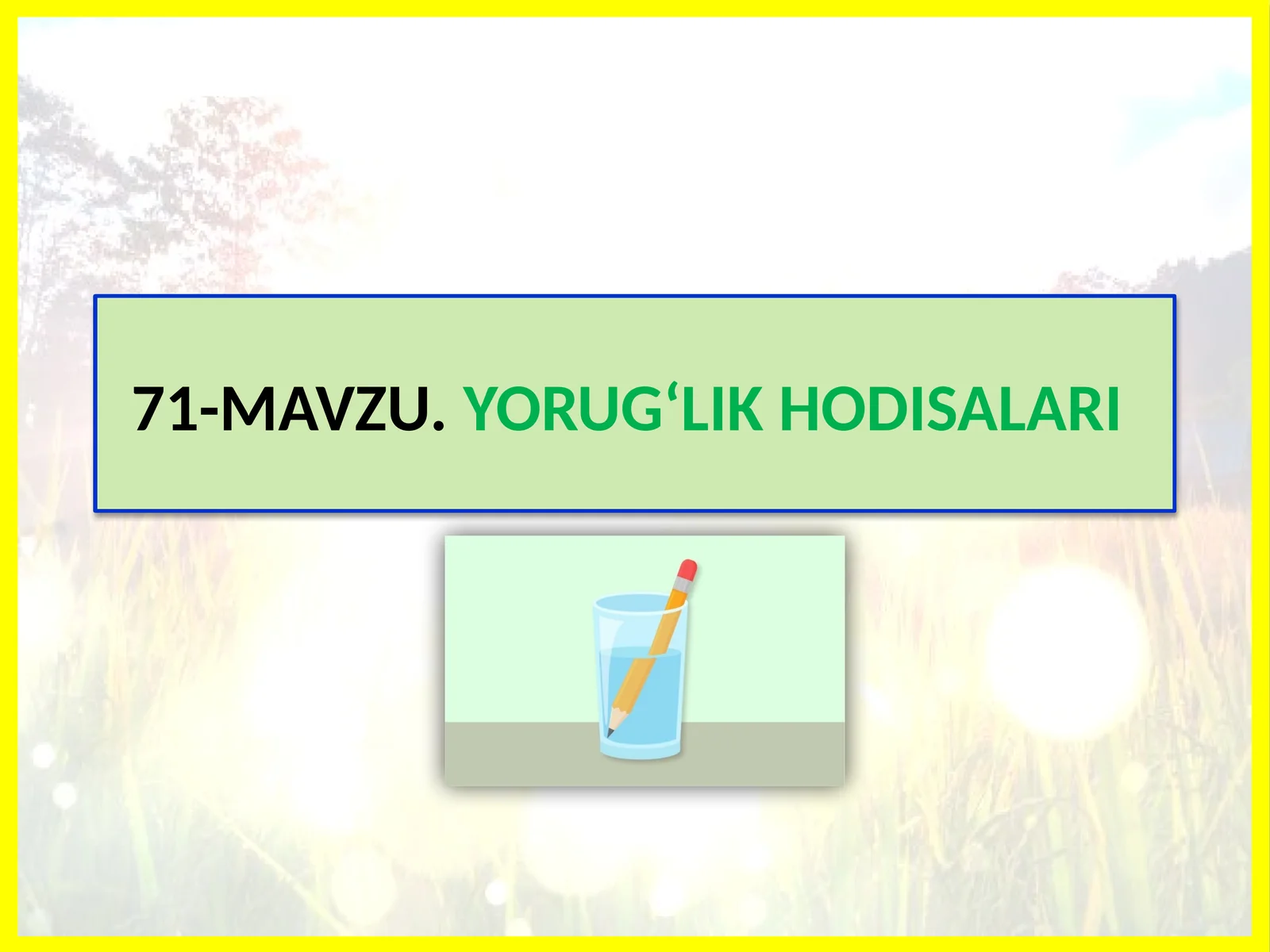 Yorug‘likningtirikorganizmlaryashashiuchunqandayahamiyatibor?