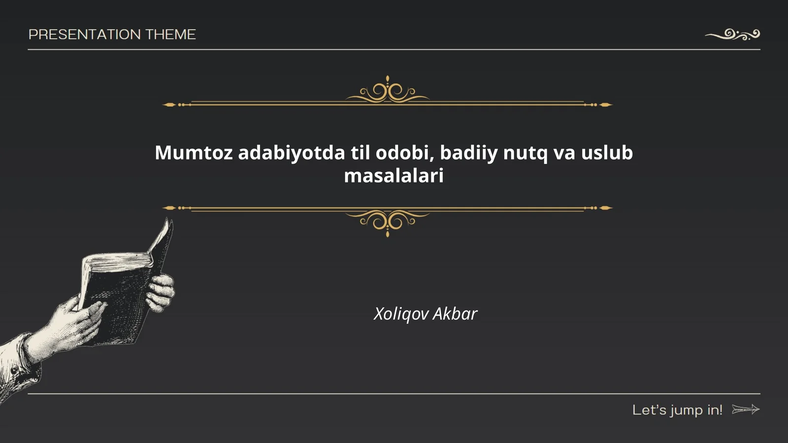 Mumtoz adabiyotda til odobi, badiiy nutq va uslub masalalari