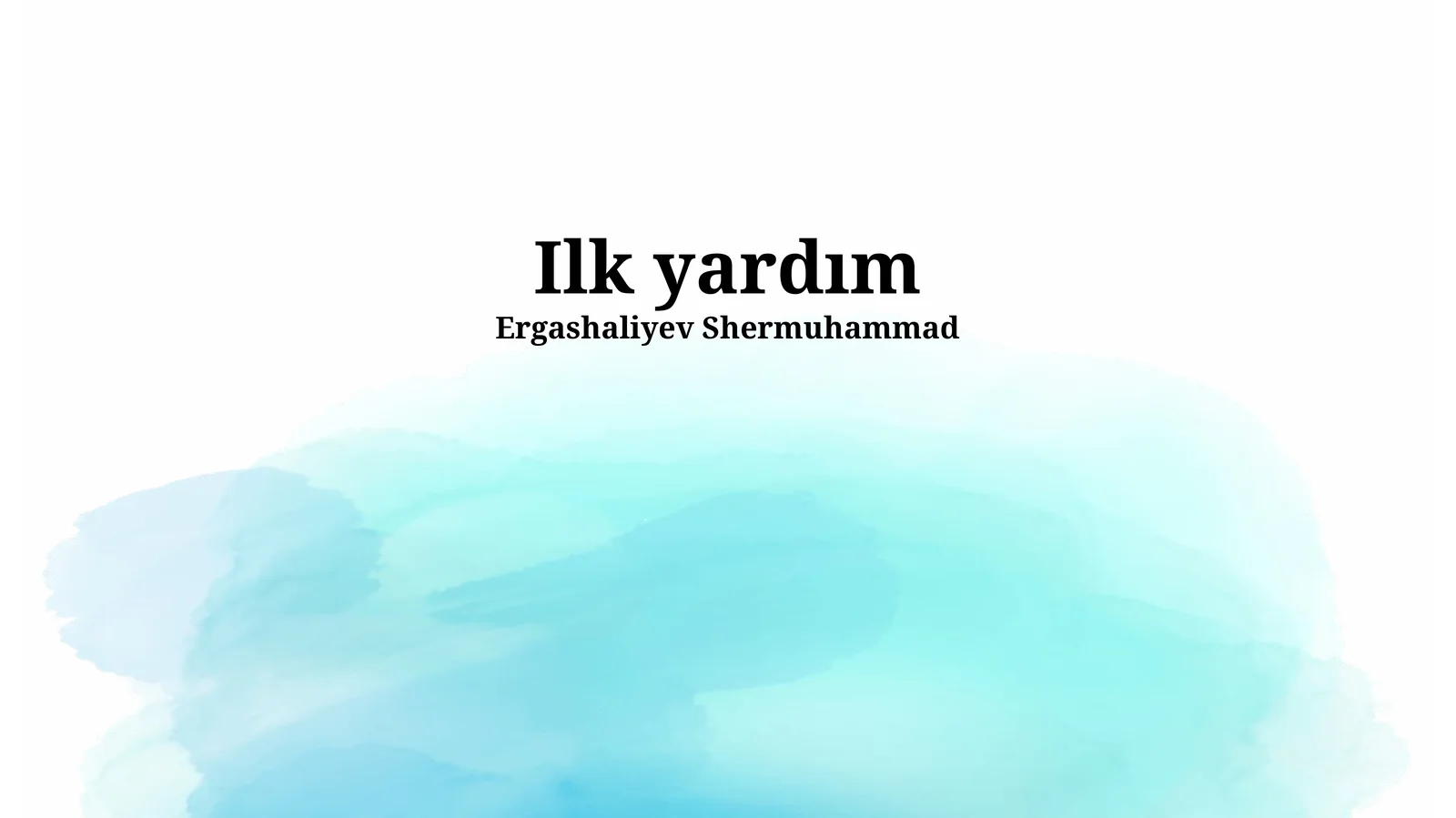 Ilk yardım