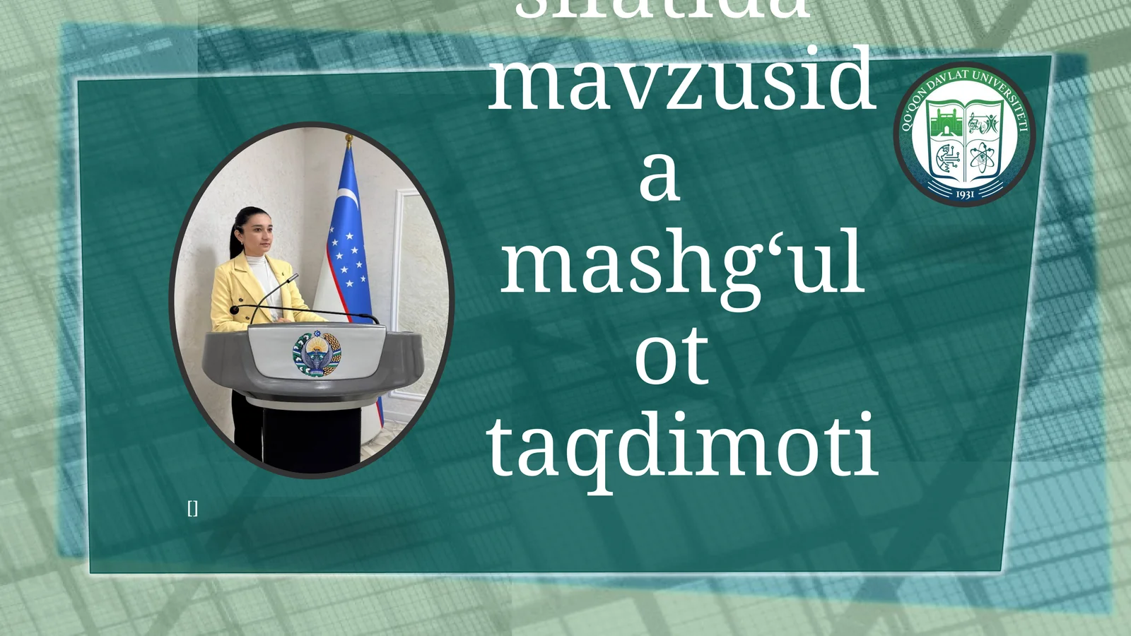 Mashg’ulotlarining o’quv, musiqiy, va ijodiy ishlarining asosiy shakli sifatida