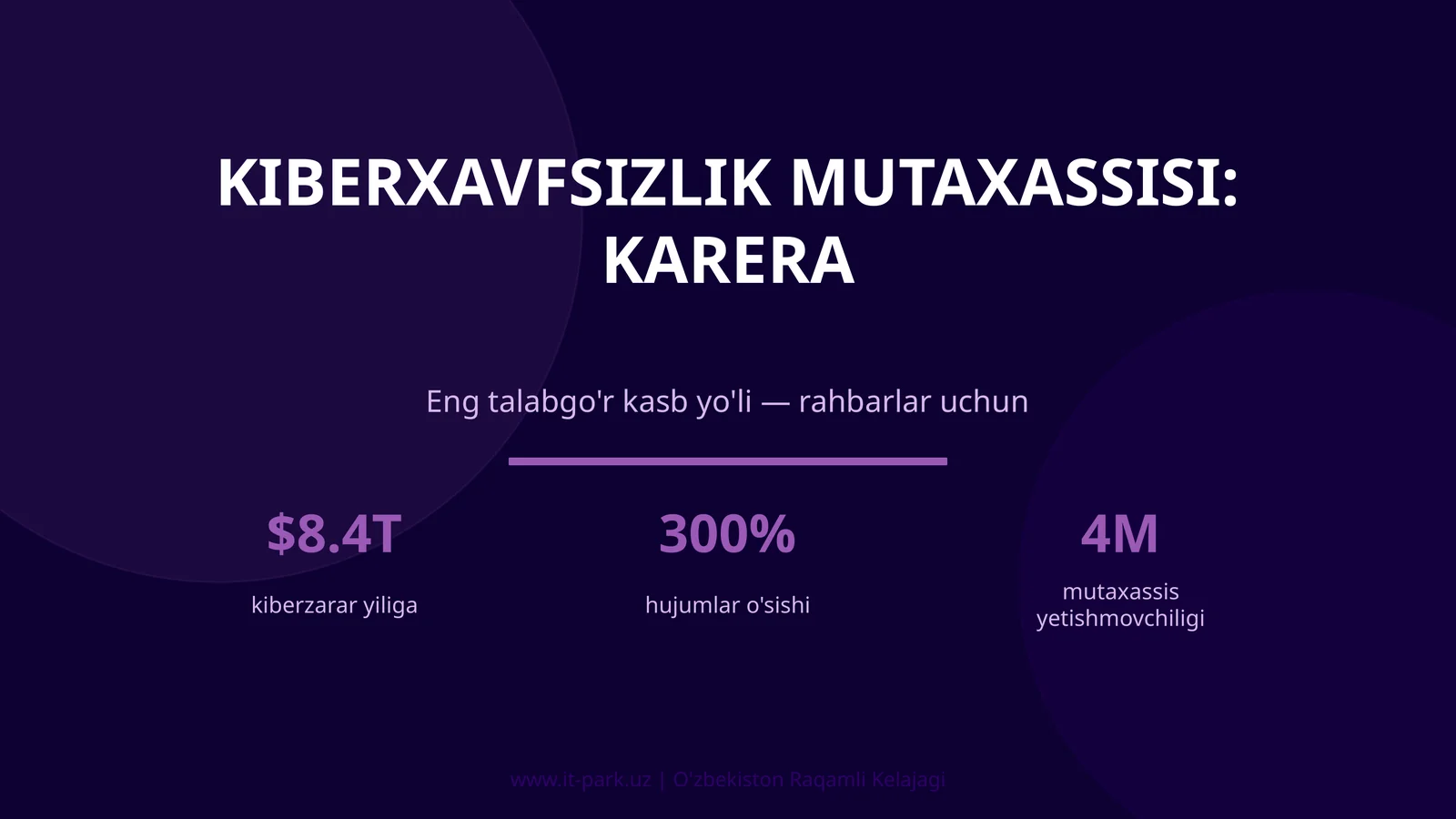 Kiberxavfsizlik Mutaxassisi: Karera