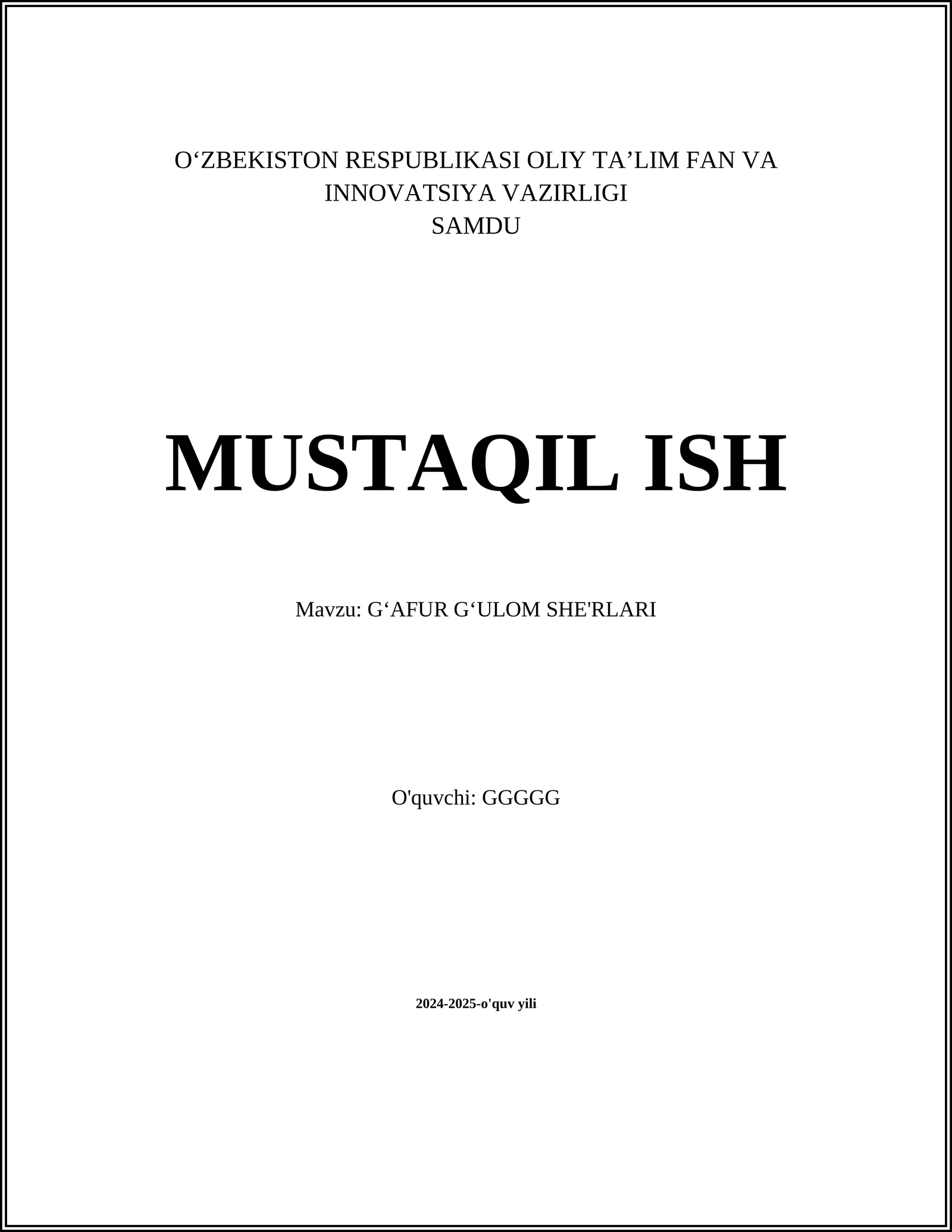 GʻAFUR GʻULOM SHE'RLARI