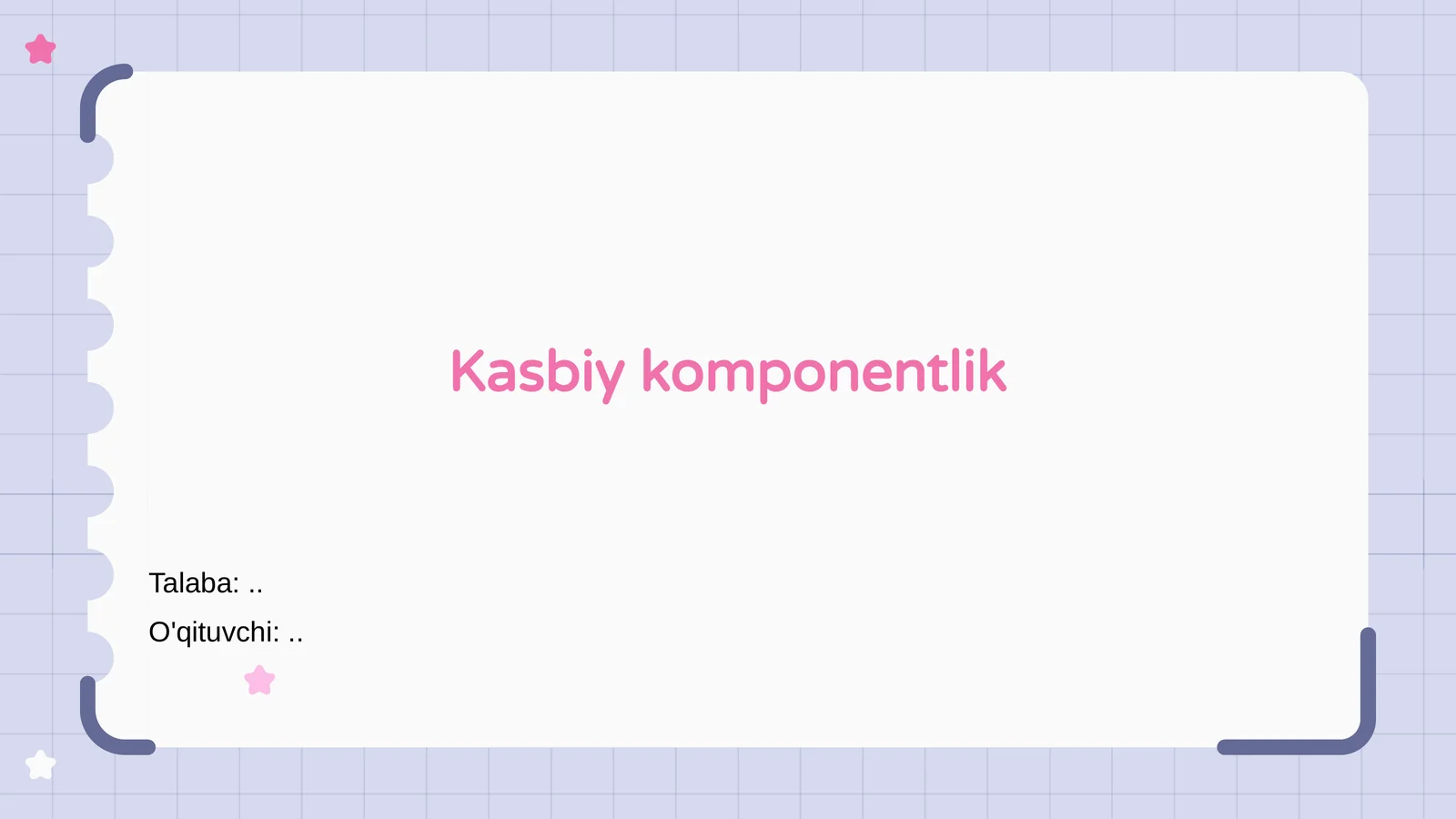 Kasbiy komponentlik