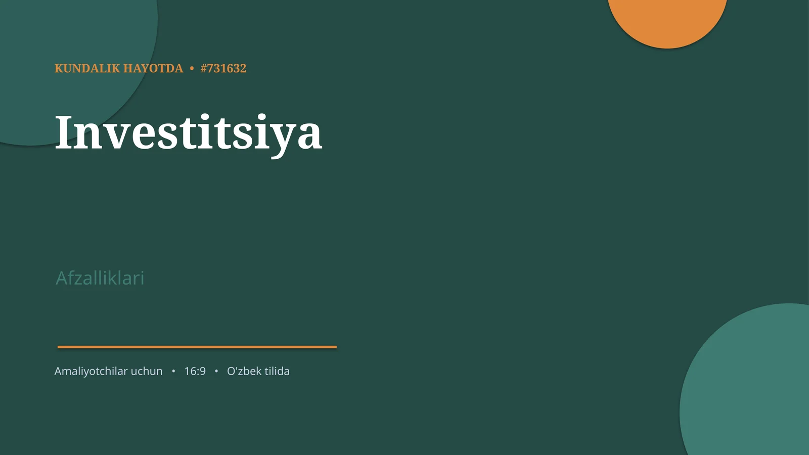 KUNDALIK HAYOTDA