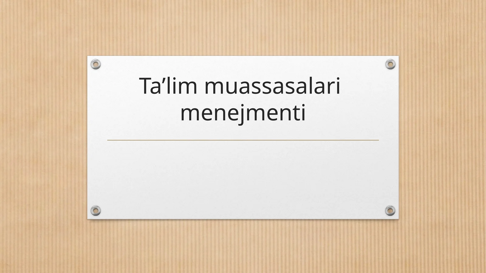 Pedagogika Menejmenti