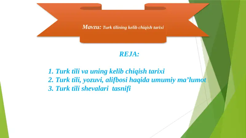 Turktiliningkelibchiqishtarixi