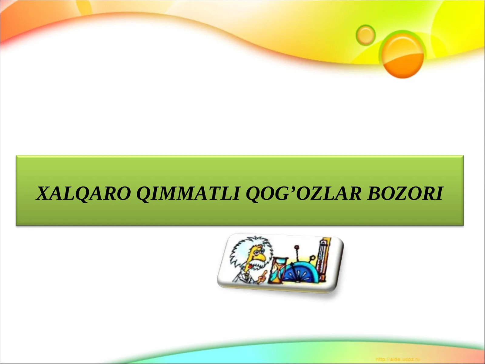 XALQARO QIMMATLI QOG’OZLAR BOZORI