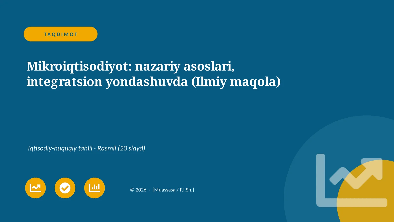 Mikroiqtisodiyot: nazariy asoslari, integratsion yondashuvda (Ilmiy maqola)
