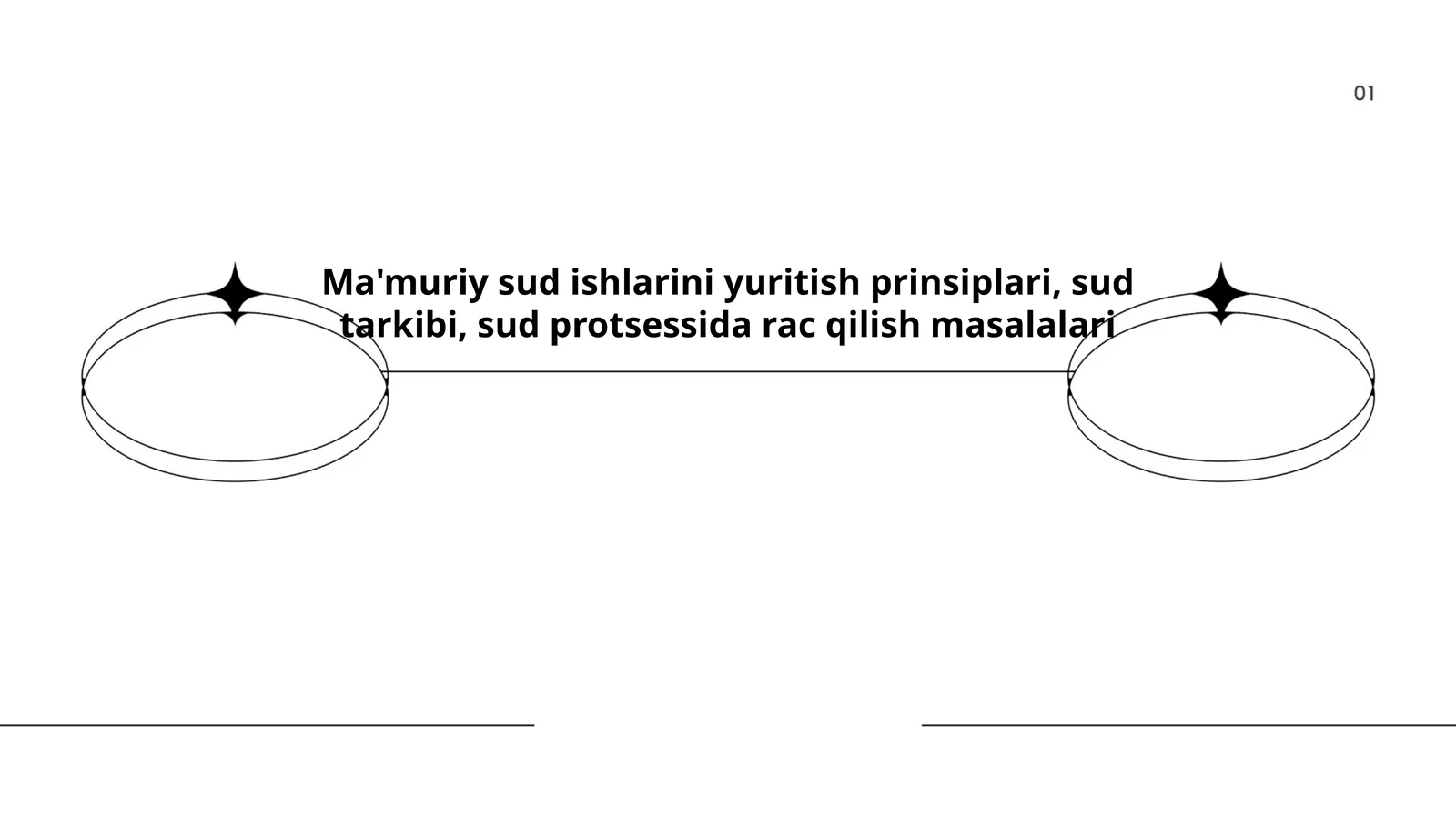 Ma'muriy sud ishlarini yuritish asoslari