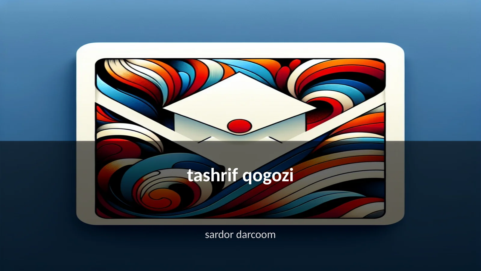 tashrif qogozi