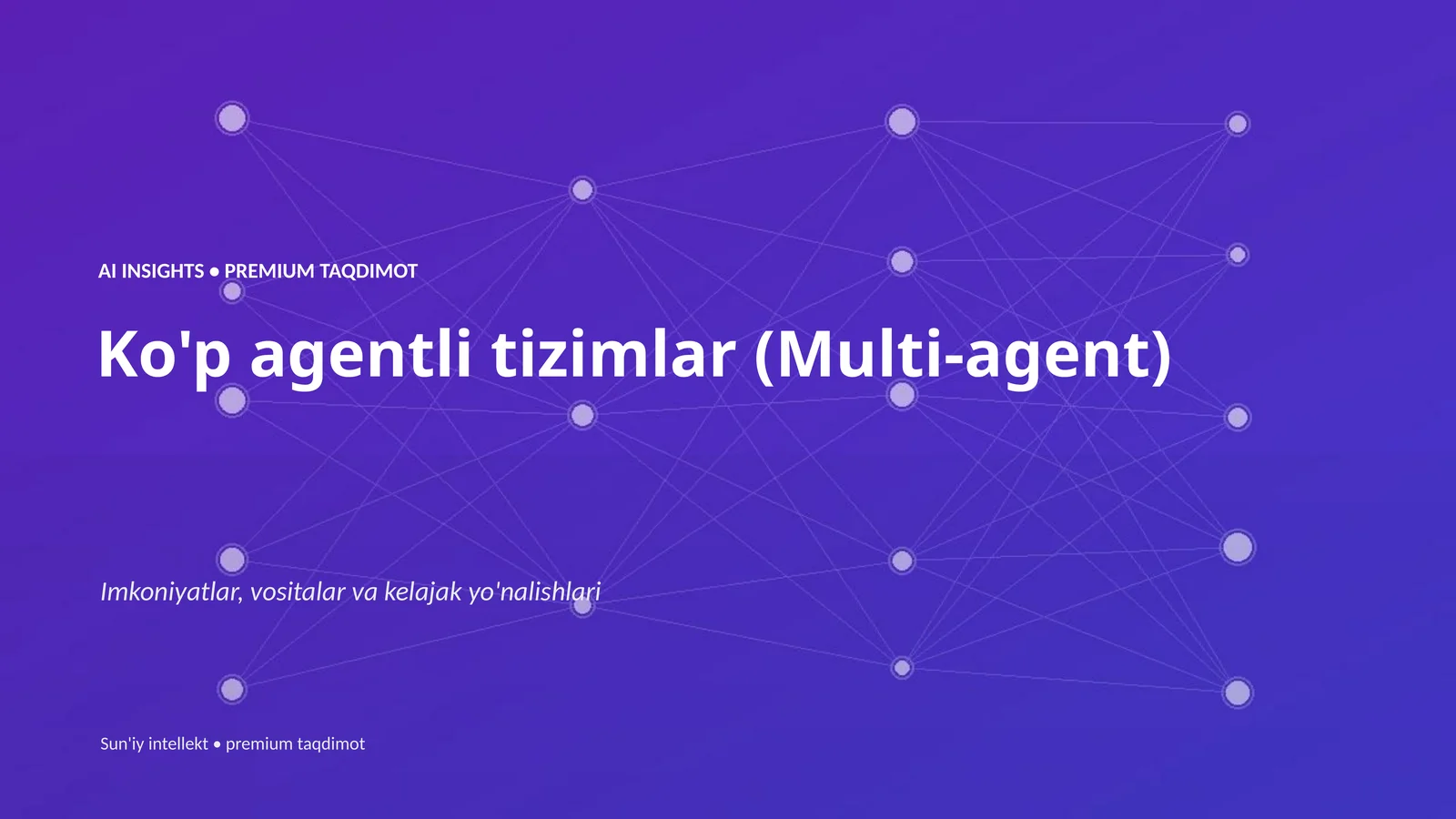 AI INSIGHTS • PREMIUM TAQDIMOT