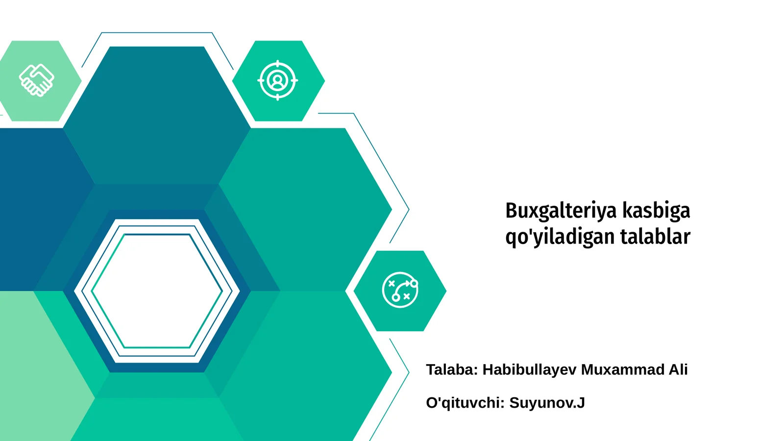 Buxgalteriya kasbiga qo'yiladigan talablar