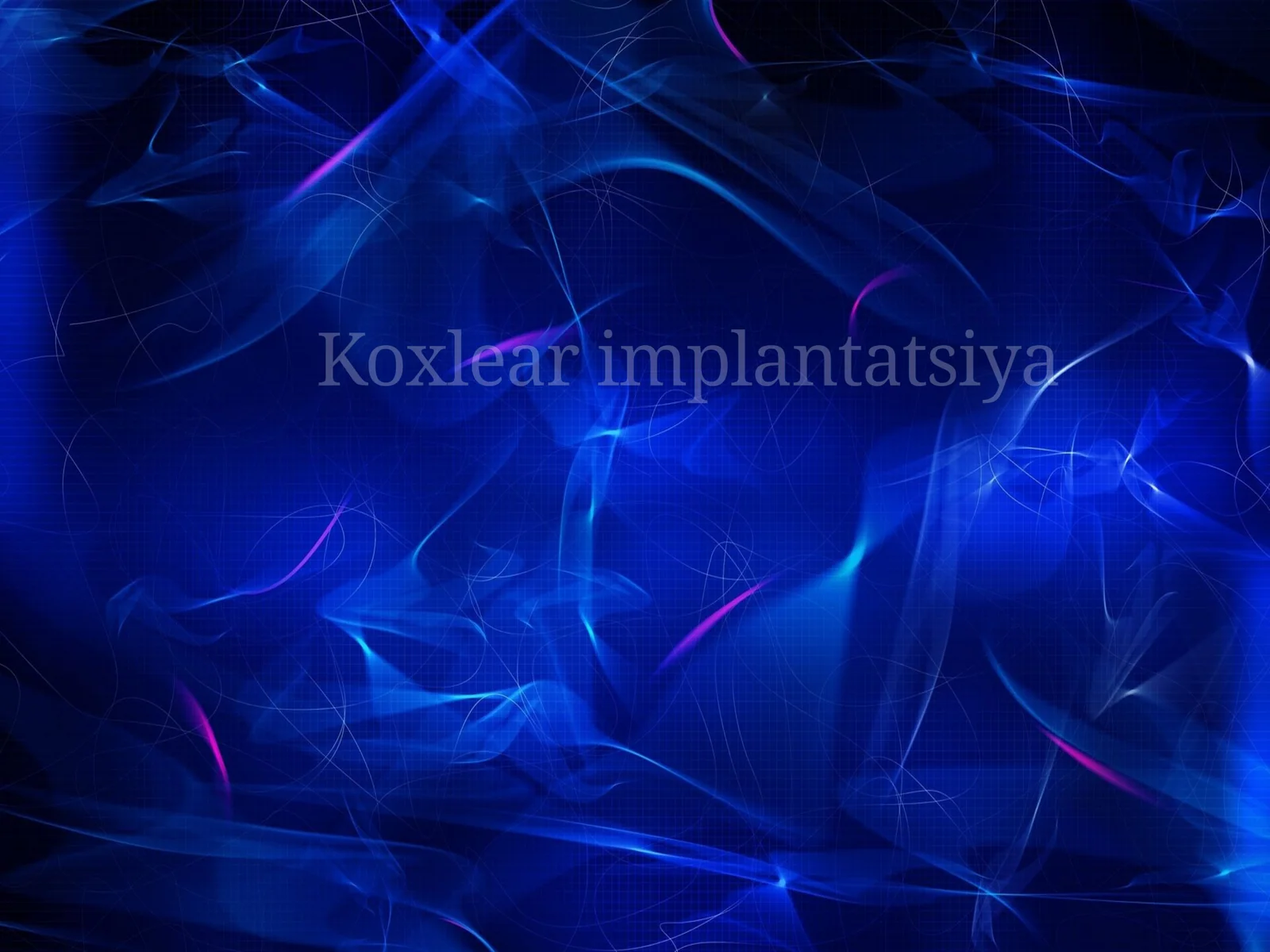 Koklearning tuzilishi implant