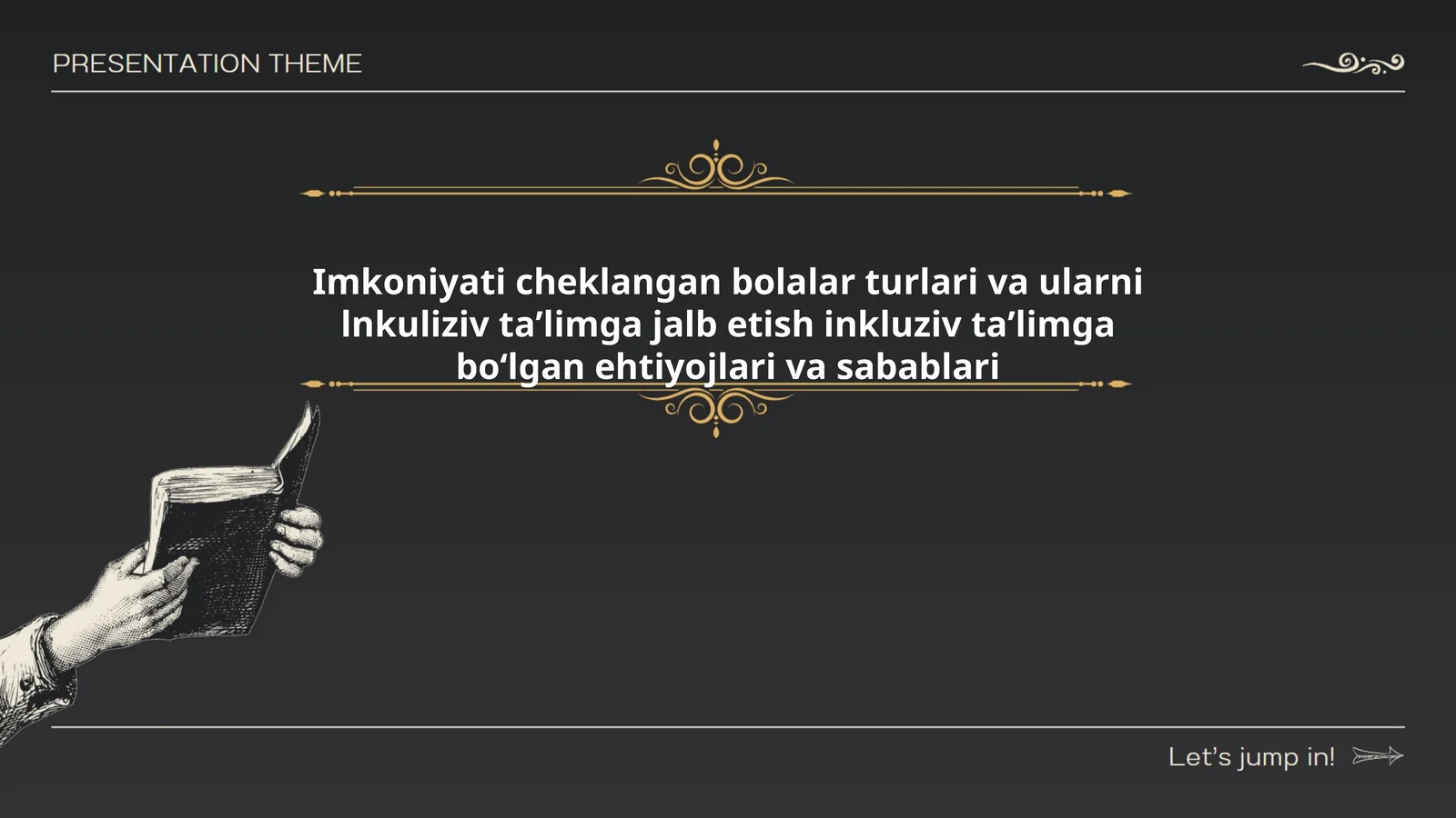 Imkoniyati cheklangan bolalar turlari va ularni lnkuliziv taʼlimga jalb etish inkluziv taʼlimga boʻlgan ehtiyojlari va sabablari