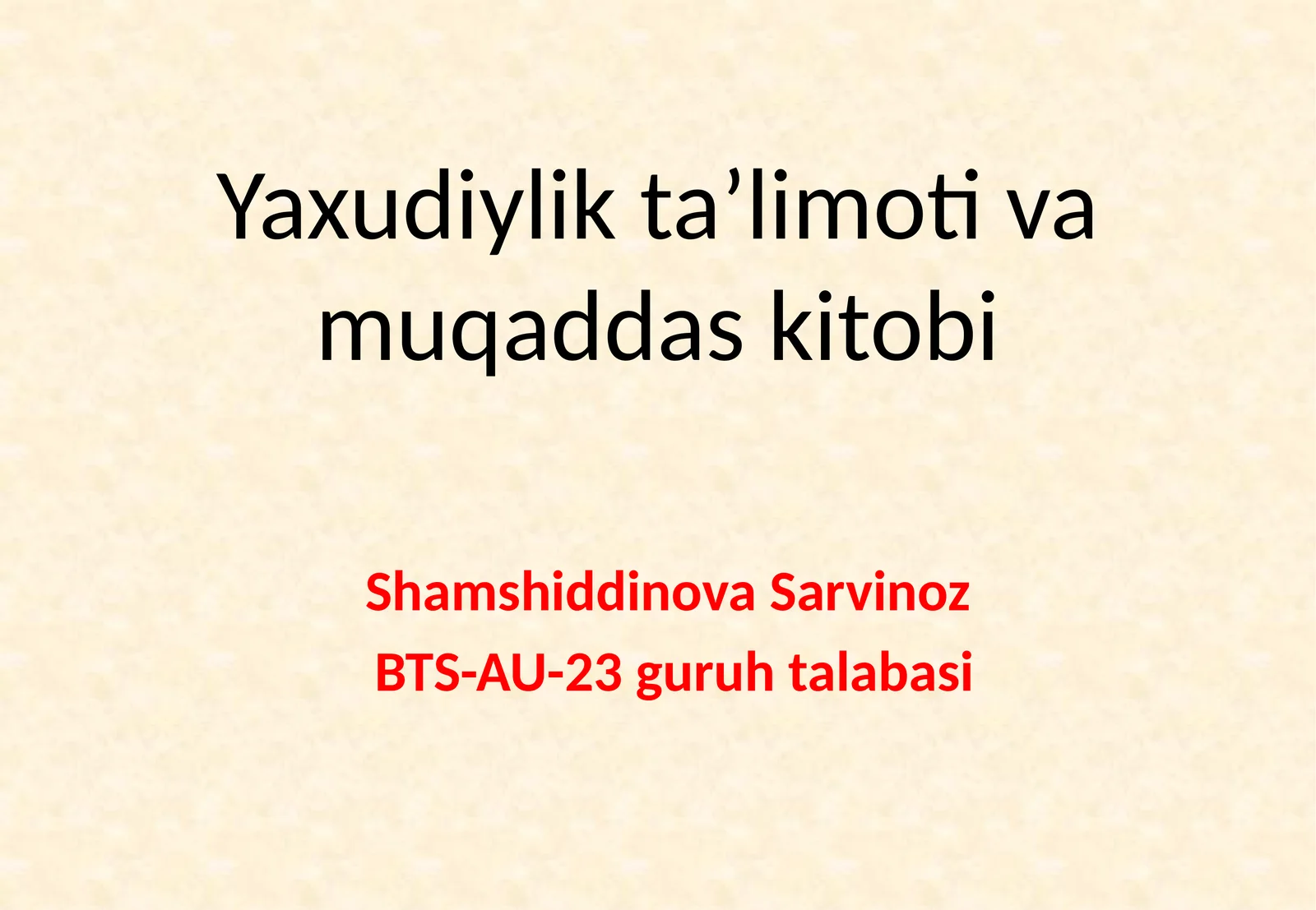 Yaxudiylik taʼlimoti va muqaddas kitobi