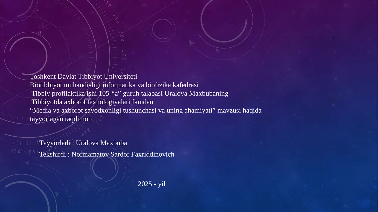Media va axborot savodxonligi tushunchasi va uning ahamiyati