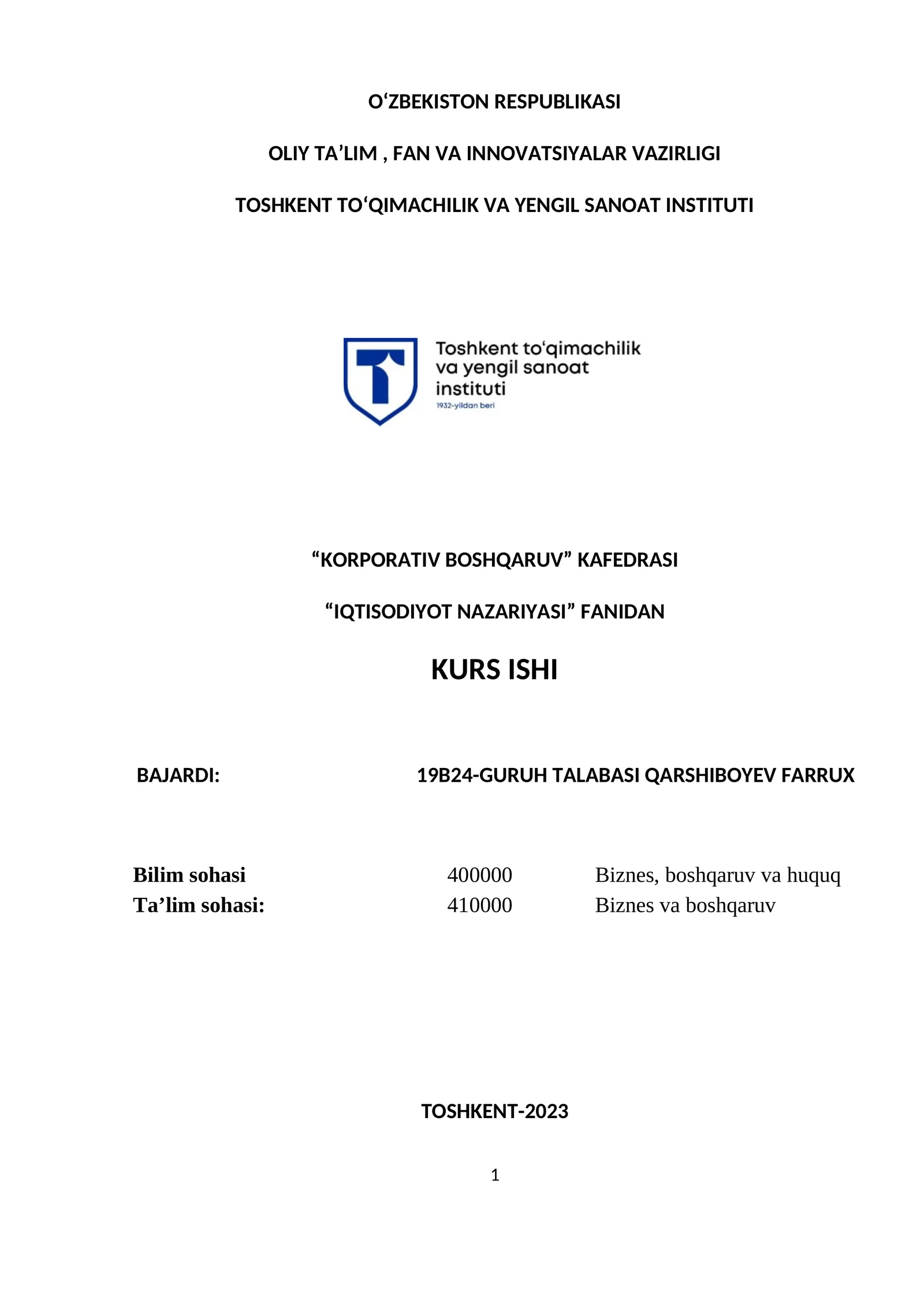 Ishsizlikning kelib chiqish sabablari va namoyon bo'lish shakllari