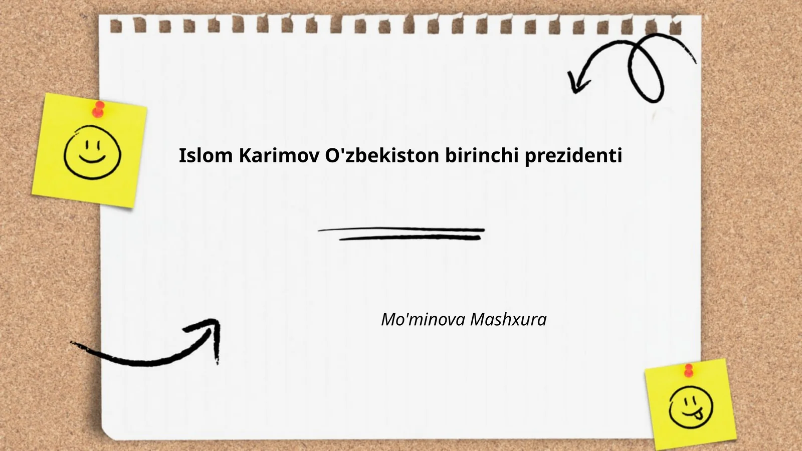 Islom Karimov O'zbekiston birinchi prezidenti