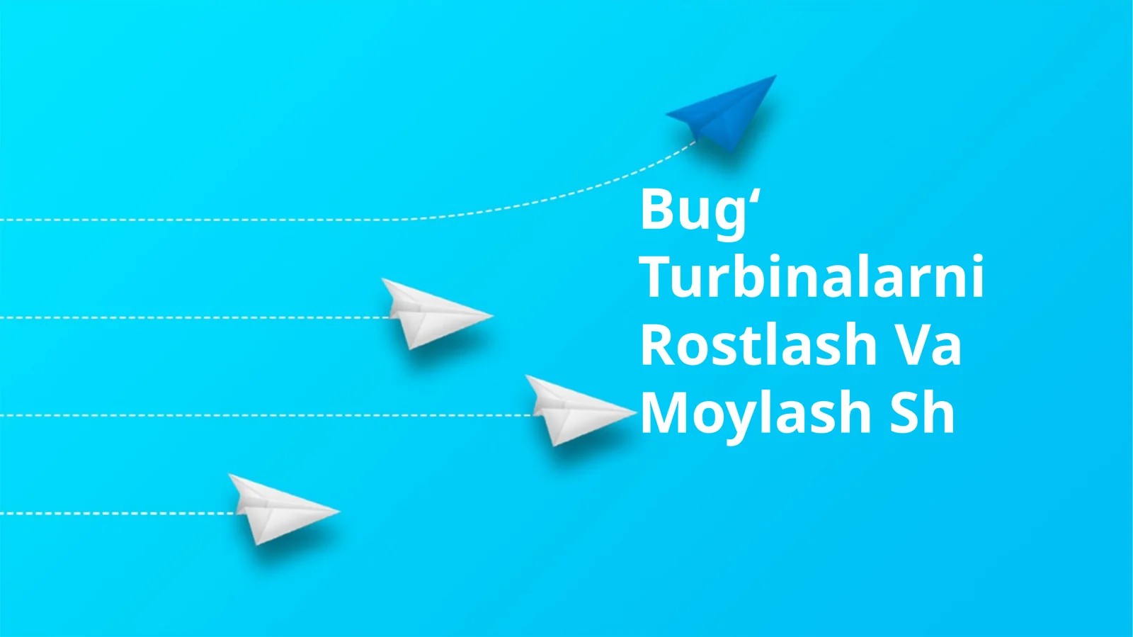 Bugʻ Turbinalarni Rostlash Va Moylash Sh