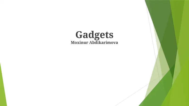 O'yin-kulgi gadgetlari