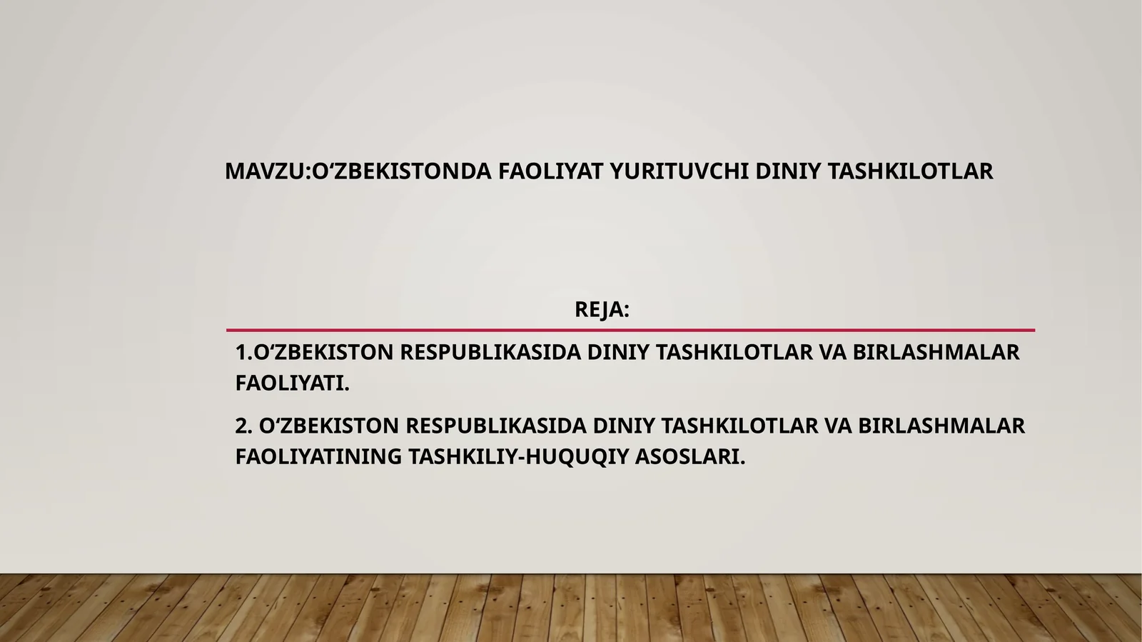 O‘zbekistondafaoliyatyurituvchidiniytashkilotlar
