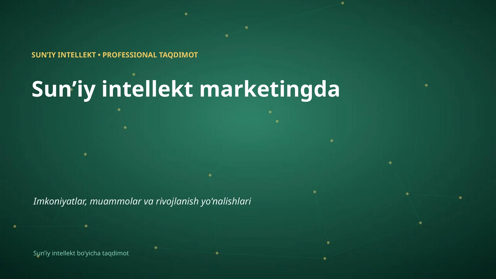 Sunʼiy Intellekt Marketingda