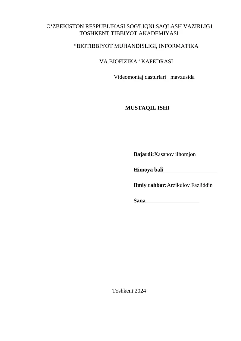 Video montaj dasturlari