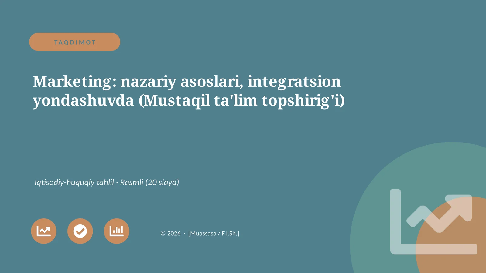 Marketing: nazariy asoslari, integratsion yondashuvda