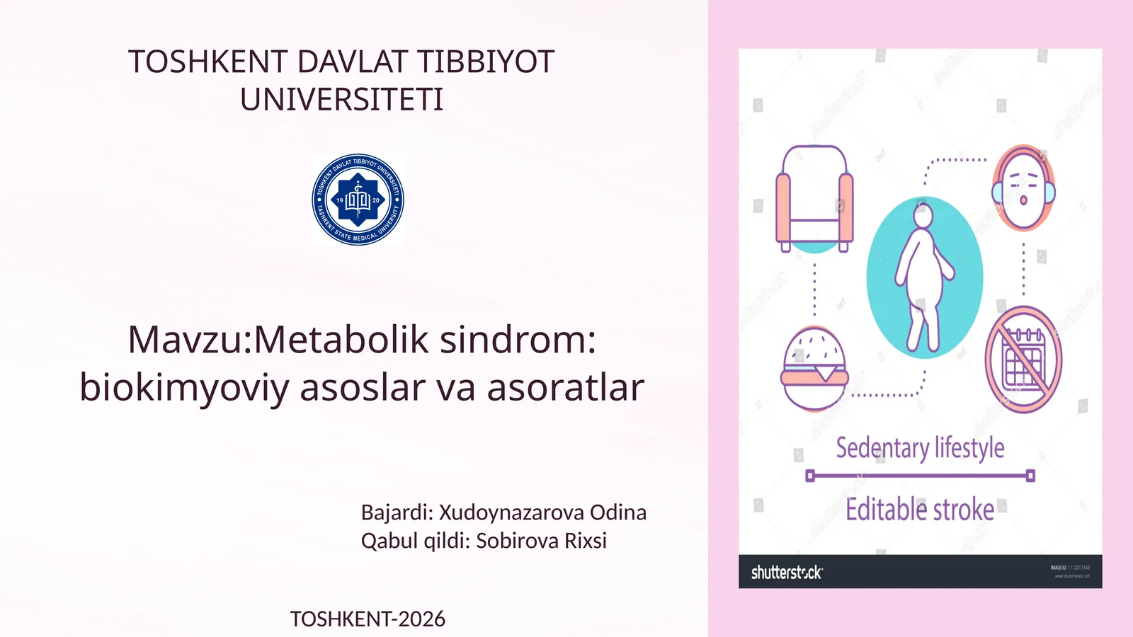 Metabolik sindrom: biokimyoviy asoslar va asoratlar