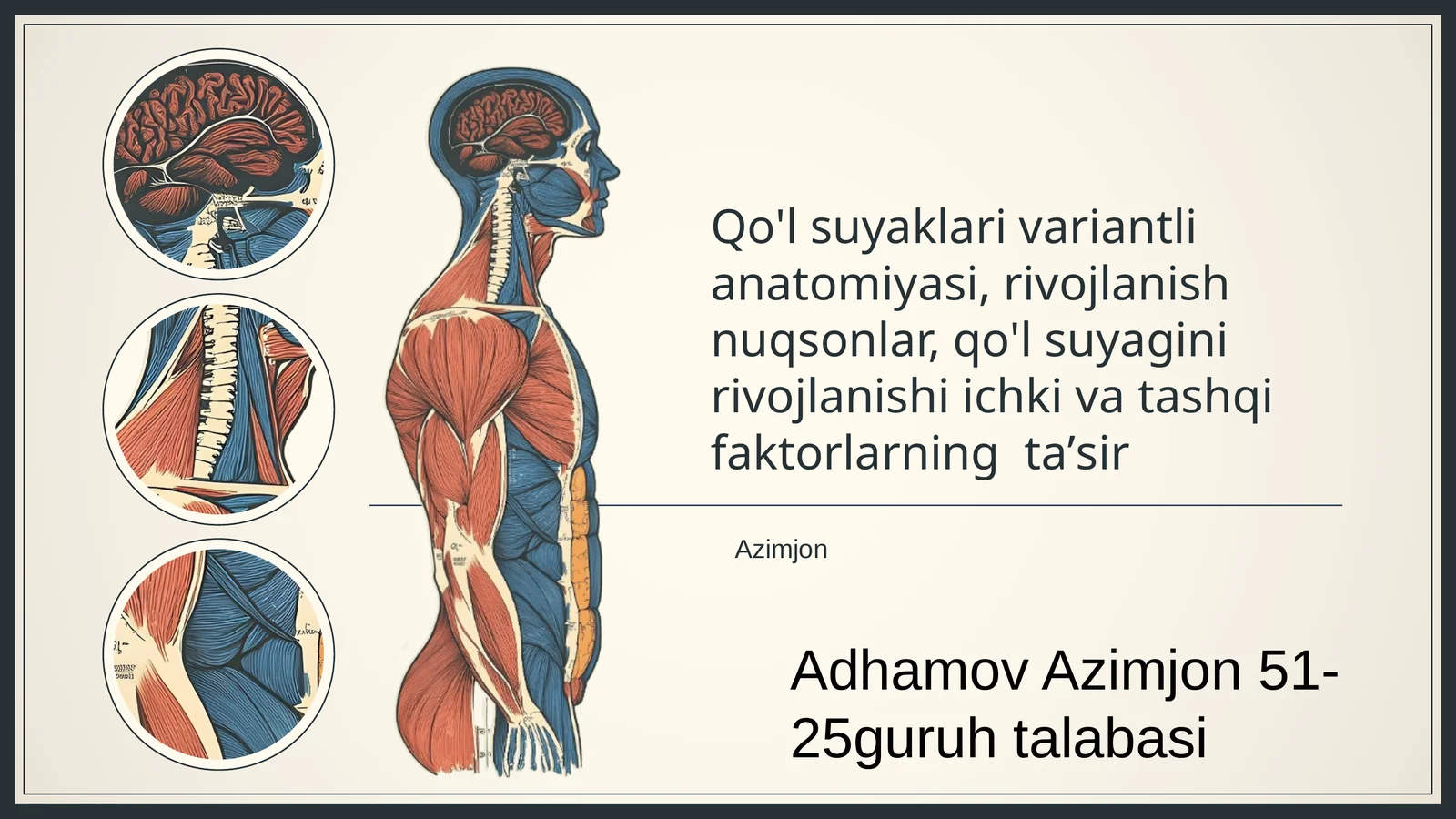 Qo'l suyaklari variantli anatomiyasi